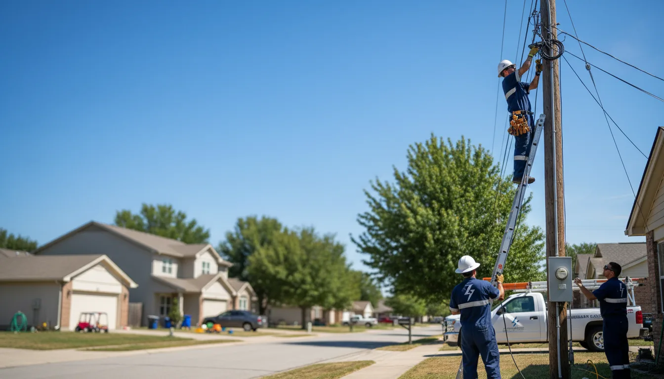 Residential electrician providing installation services in Lehigh, IA